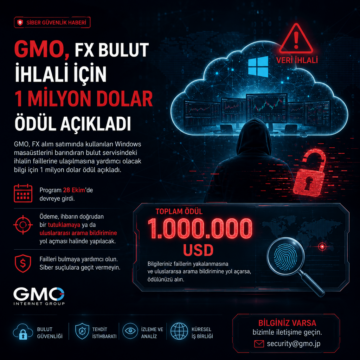 GMO, FX bulut ihlali için 1 milyon dolar ödül açıkladı