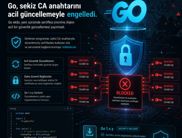 Go, sekiz CA anahtarını acil güncellemeyle engelledi