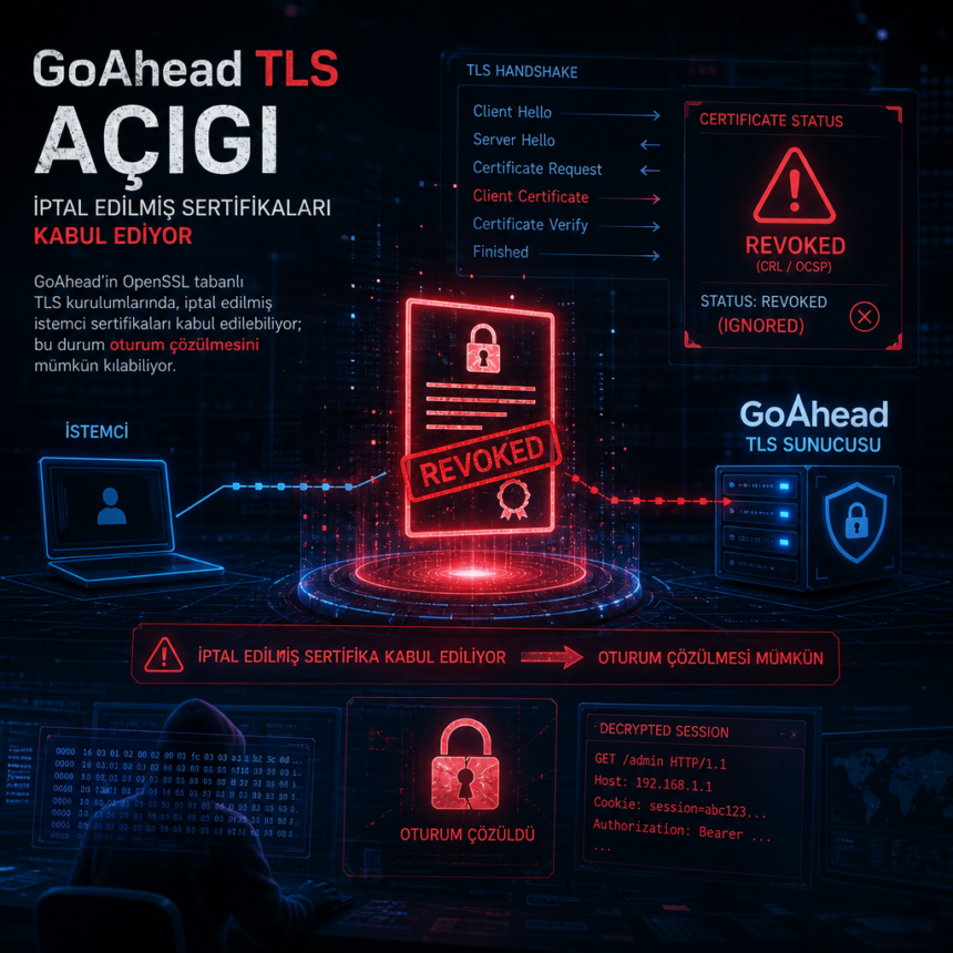 GoAhead TLS açığı, iptal edilmiş sertifikaları kabul ediyor