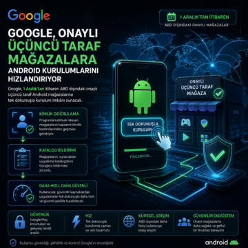 Google, onaylı üçüncü taraf mağazalara Android kurulumlarını hızlandırıyor