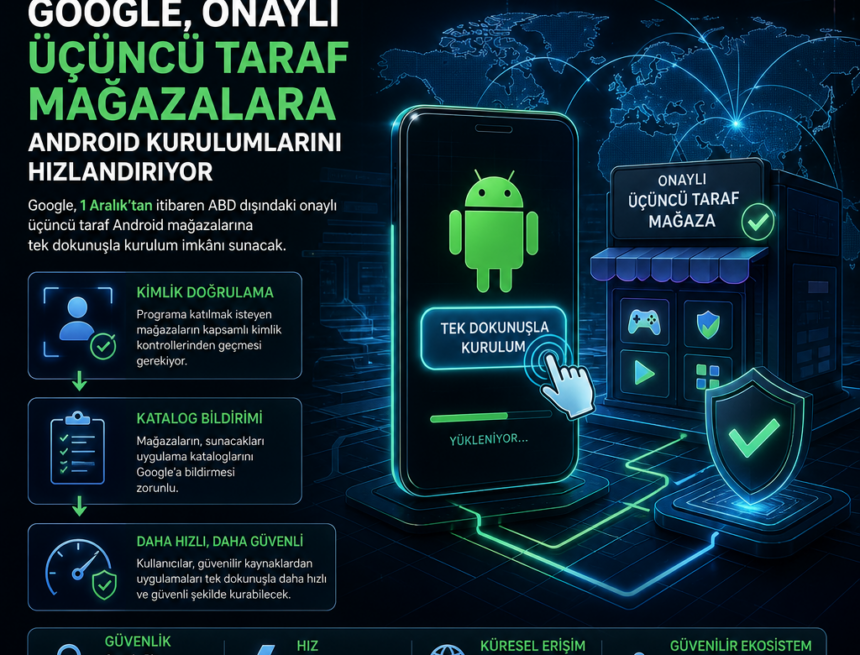 Google, onaylı üçüncü taraf mağazalara Android kurulumlarını hızlandırıyor