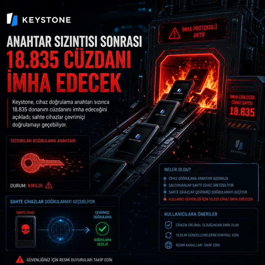 keystone-anahtar-sizintisi-sonrasi-18-835-cuzdani-imha-edecek Keystone, anahtar sızıntısı sonrası 18.835 cüzdanı imha edecek