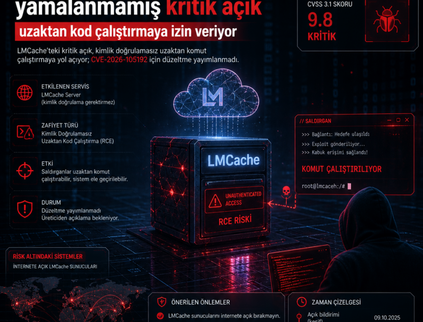 LMCache’te yamalanmamış kritik açık uzaktan kod çalıştırmaya izin veriyor
