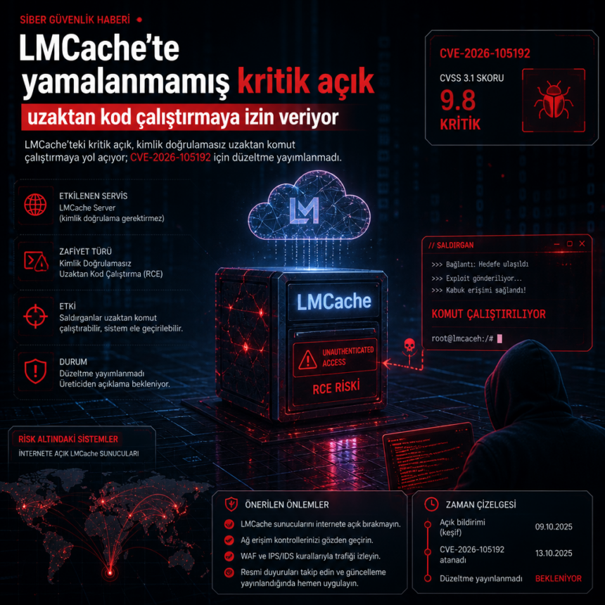 LMCache’te yamalanmamış kritik açık uzaktan kod çalıştırmaya izin veriyor