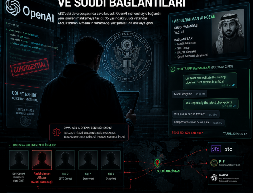 Mahkeme dosyasında yeni ayrıntı: OpenAI mühendisi ve Suudi bağlantıları