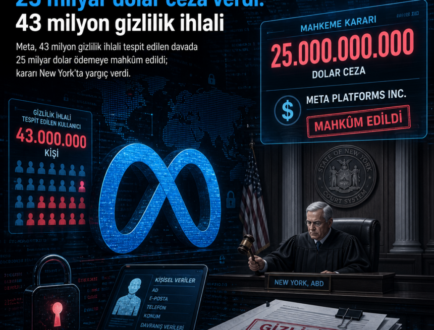Mahkeme Meta’ya 25 milyar dolar ceza verdi: 43 milyon gizlilik ihlali