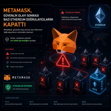 MetaMask, güvenlik olayı sonrası bazı Ethereum doğrulayıcılarını kapattı