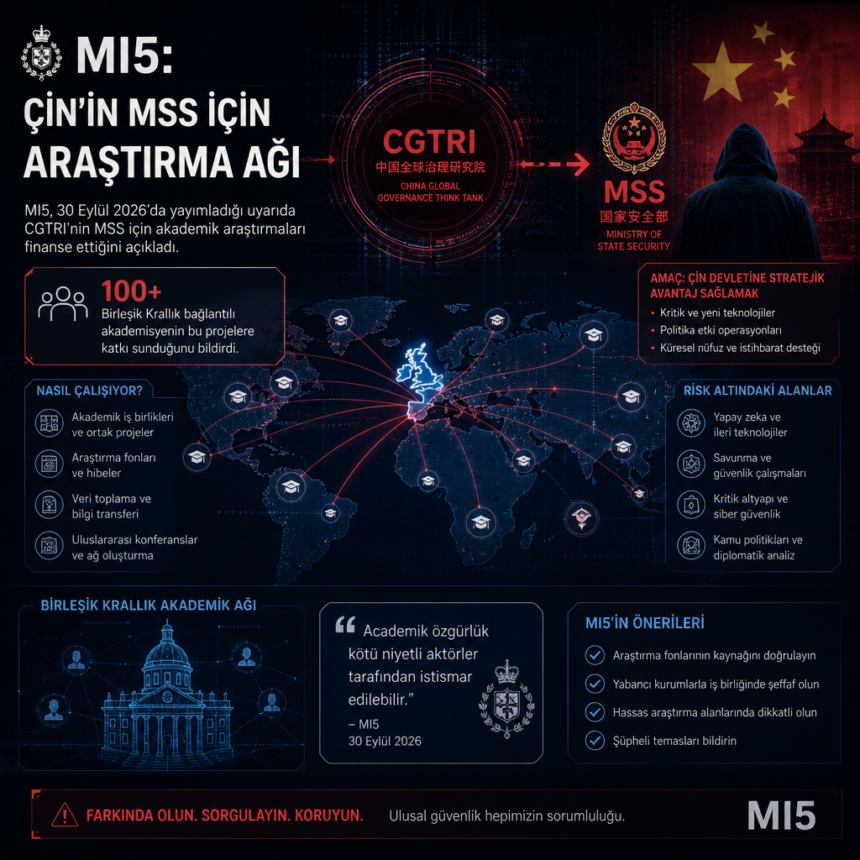 MI5: Çin’in MSS için araştırma ağı