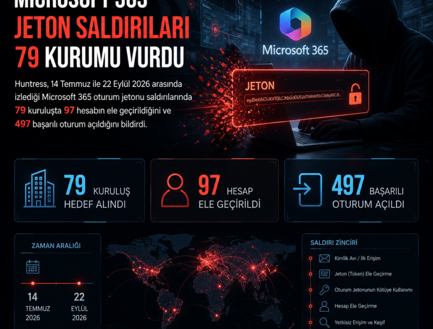 Microsoft 365 jeton saldırıları 79 kurumu vurdu