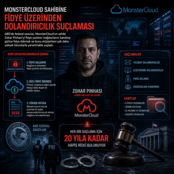 MonsterCloud sahibine fidye üzerinden dolandırıcılık suçlaması