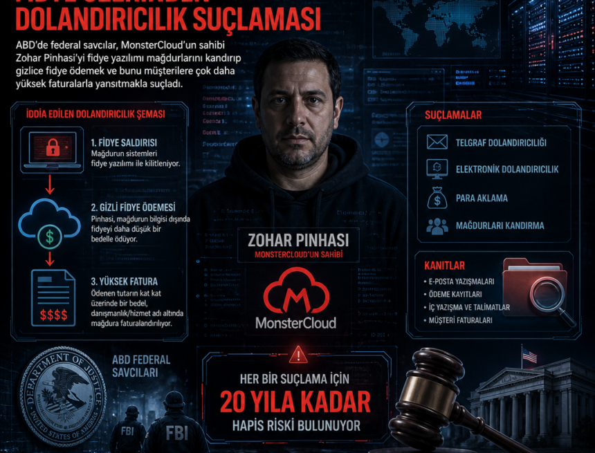 MonsterCloud sahibine fidye üzerinden dolandırıcılık suçlaması