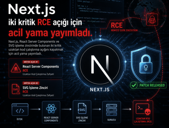 Next.js iki kritik RCE açığı için acil yama yayımladı