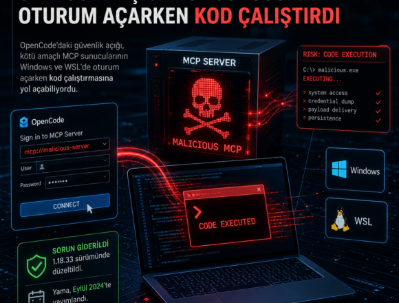 OpenCode açığı MCP sunucularına oturum açarken kod çalıştırdı