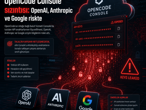OpenCode Console sızıntısı: OpenAI, Anthropic ve Google riskte