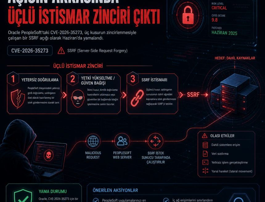Oracle PeopleSoft açığının arkasında üçlü istismar zinciri çıktı