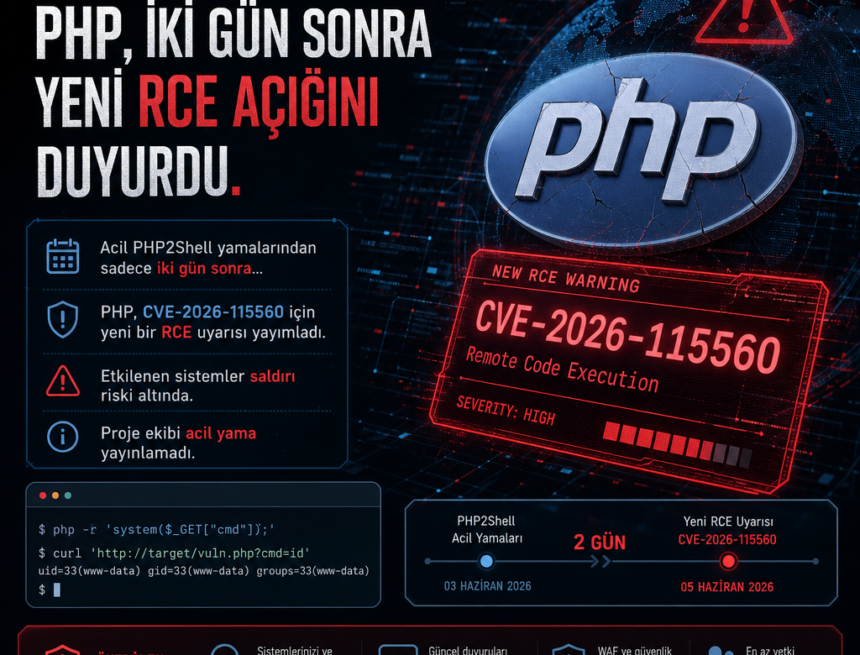 PHP, iki gün sonra yeni RCE açığını duyurdu