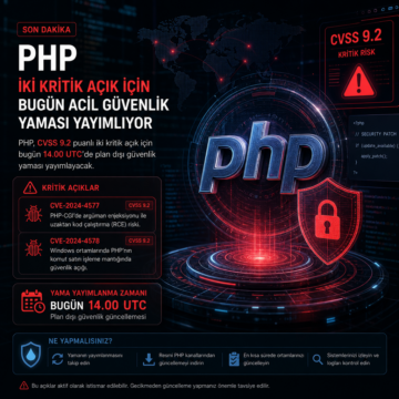 PHP, iki kritik açık için bugün acil güvenlik yaması yayımlıyor