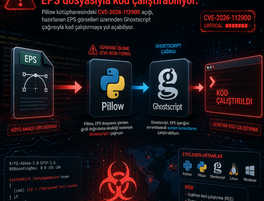 Pillow’daki kritik açık EPS dosyasıyla kod çalıştırabiliyor