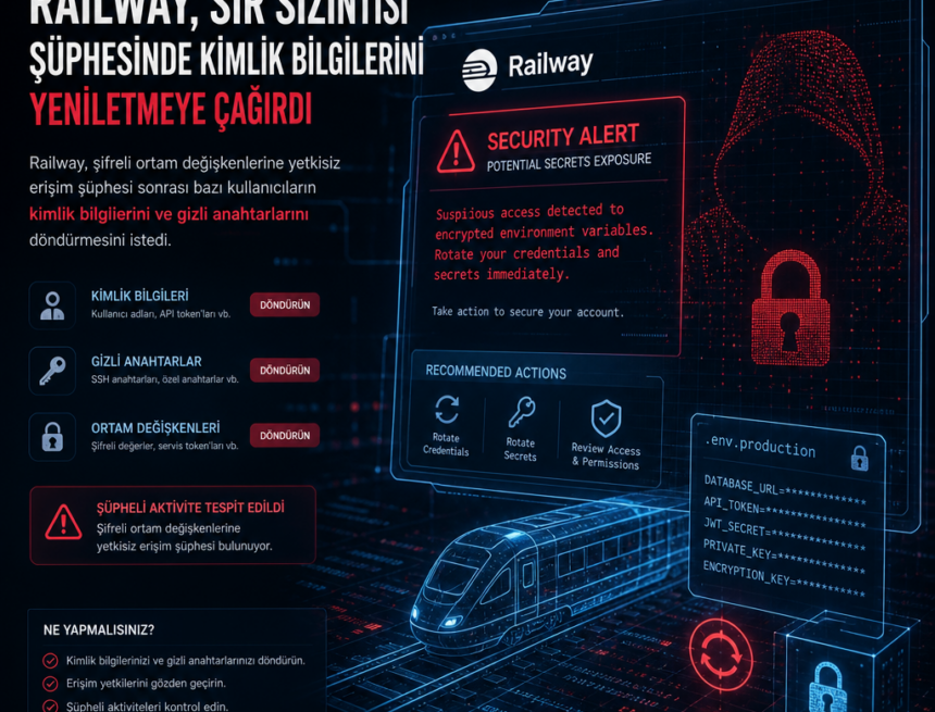 Railway, sır sızıntısı şüphesinde kimlik bilgilerini yeniletmeye çağırdı