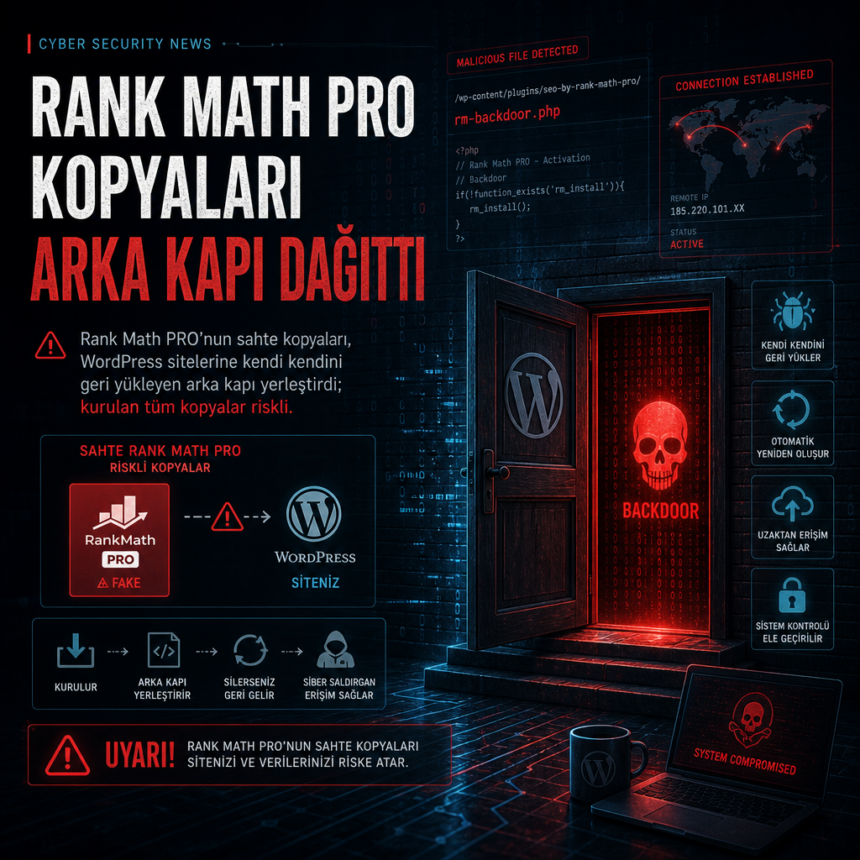 Rank Math PRO kopyaları arka kapı dağıttı