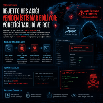 Rejetto HFS açığı yeniden istismar ediliyor: yönetici taklidi ve RCE