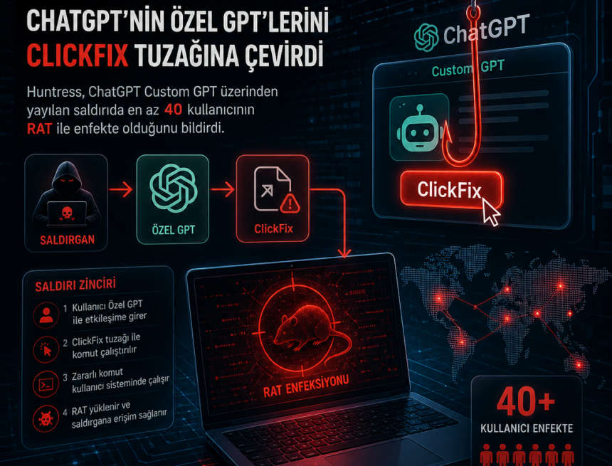 Saldırganlar ChatGPT’nin özel GPT’lerini ClickFix tuzağına çevirdi