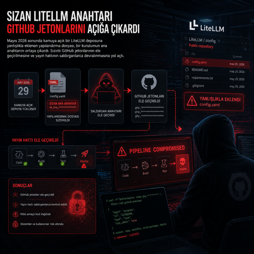 sizan-litellm-anahtari-github-jetonlarini-aciga-cikardi Sızan LiteLLM anahtarı GitHub jetonlarını açığa çıkardı