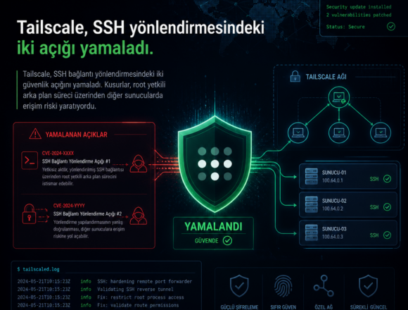 Tailscale, SSH yönlendirmesindeki iki açığı yamaladı