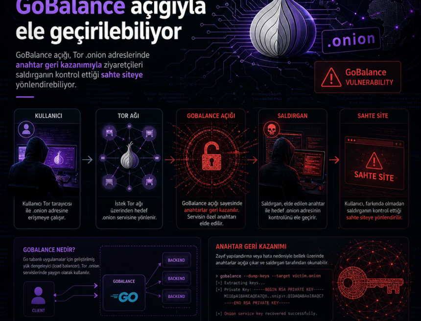 Tor .onion adresleri GoBalance açığıyla ele geçirilebiliyor