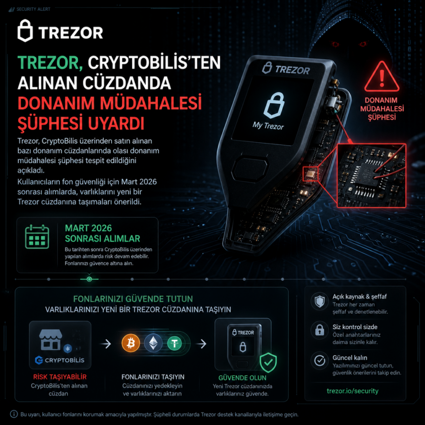 trezor-cryptobilisten-alinan-cuzdanda-donanim-mudahalesi-suphesi-uyardi Trezor, CryptoBilis’ten Alınan Cüzdanda Donanım Müdahalesi Şüphesi Uyardı