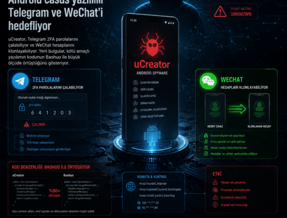 uCreator Android casus yazılımı Telegram ve WeChat’i hedefliyor