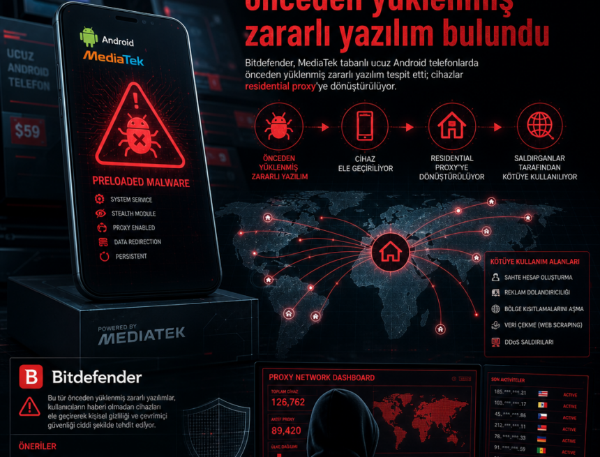Ucuz Android telefonlarda önceden yüklenmiş zararlı yazılım bulundu