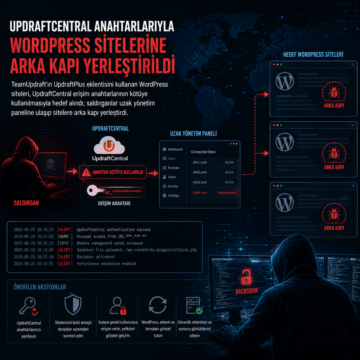 UpdraftCentral anahtarlarıyla WordPress sitelerine arka kapı yerleştirildi