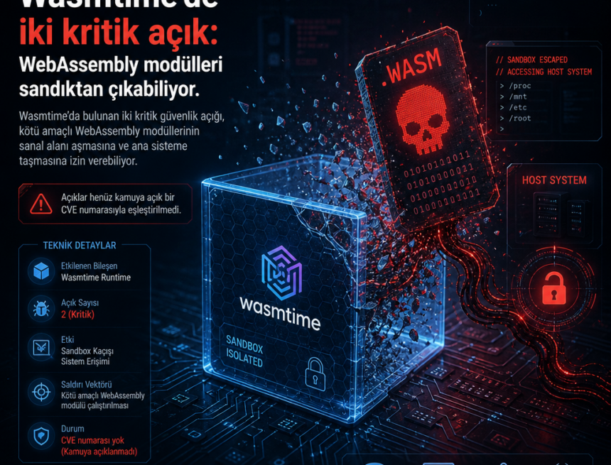 Wasmtime’de iki kritik açık: WebAssembly modülleri sandıktan çıkabiliyor