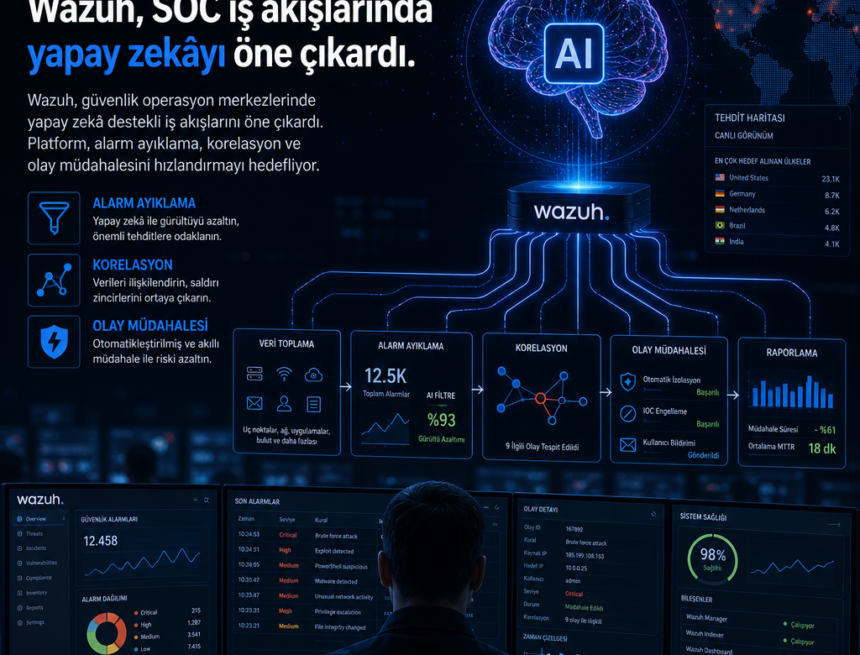 Wazuh, SOC iş akışlarında yapay zekâyı öne çıkardı