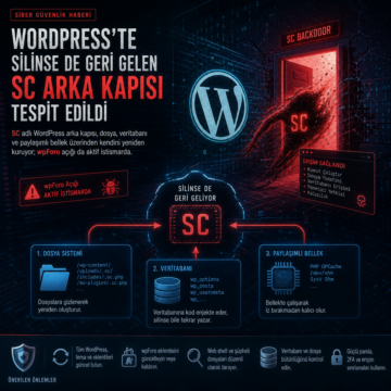 WordPress’te silinse de geri gelen SC arka kapısı tespit edildi