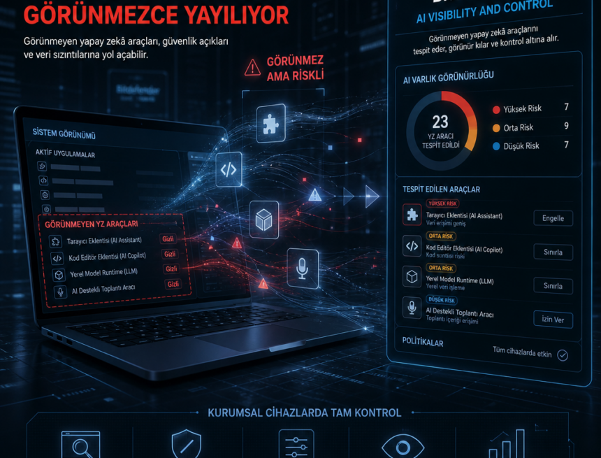 Yapay zekâ araçları kurumsal cihazlarda görünmezce yayılıyor