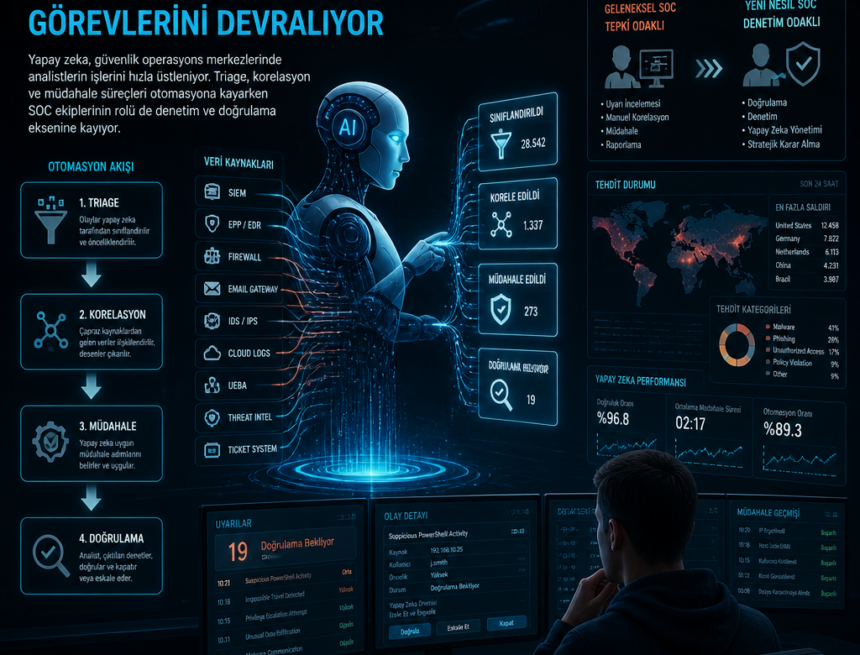 Yapay zeka, güvenlik analistinin görevlerini devralıyor